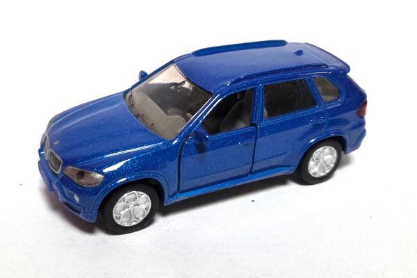 gebraucht! Siku 1432 BMW X5 4.8i (E70) blau metallic - ganz leicht bespielt
