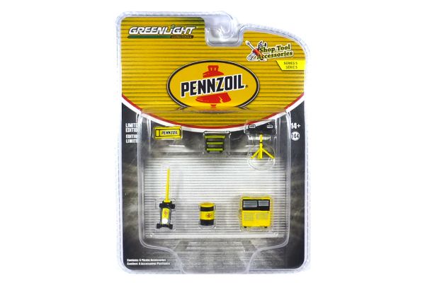 Greenlight 16140-A Werkstattzubehör "Pennzoil" gelb/schwarz - Shop Tool Acessories 5 Maßstab 1:64