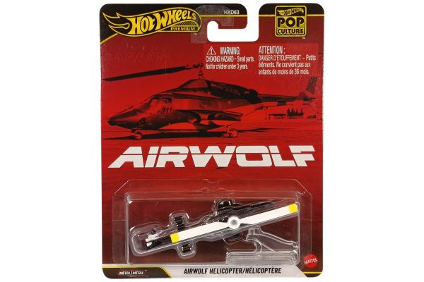 Hot Wheels HXD63-JBL56 Airwolf Helicopter 1:64