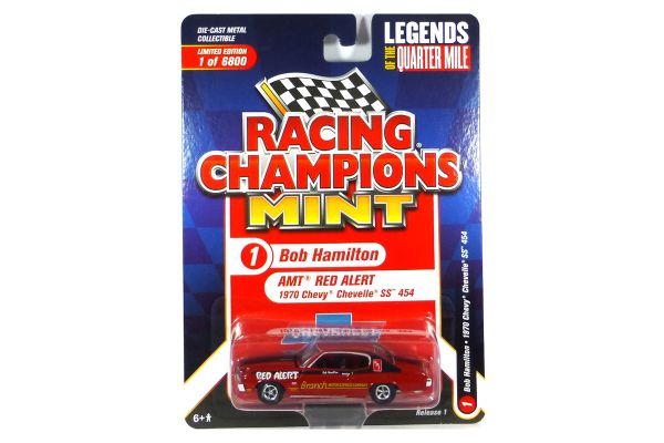 Racing Champions RC013-1 Chevrolet Chevelle SS 454 Bob Hamilton rot 1970 - Mint 2022 R1 Maßstab 1:64