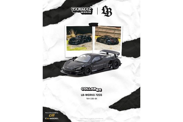 ***PREORDER Tarmac LB-WORKS McLaren 720S schwarz