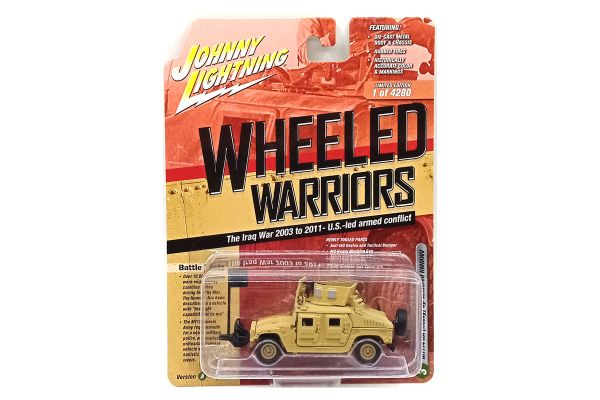 Johnny Lightning JLML006A-3 Hummer H1 M1114 HA HMMWV Up-Armored matt sand - Wheeled Warriors 2021 R1