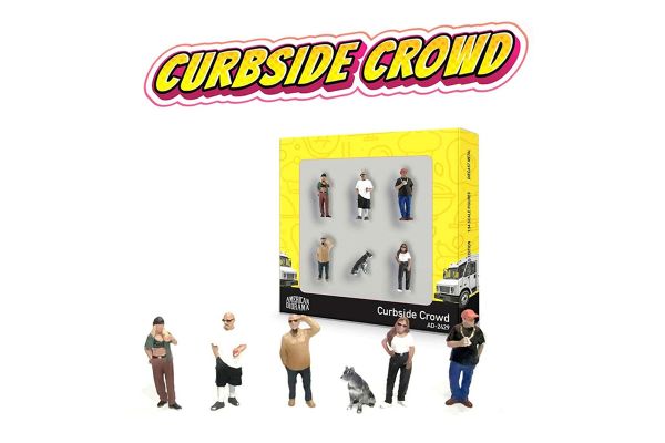 American Diorama Figuren-Set Curbside Crowd 1:64