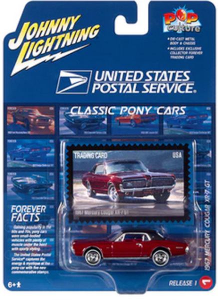 Johnny Lightning JLPC011-1 Mercury Cougar XR-7 GT rot metallic 1967 - Pop Culture 2023 R1 Maßstab 1: